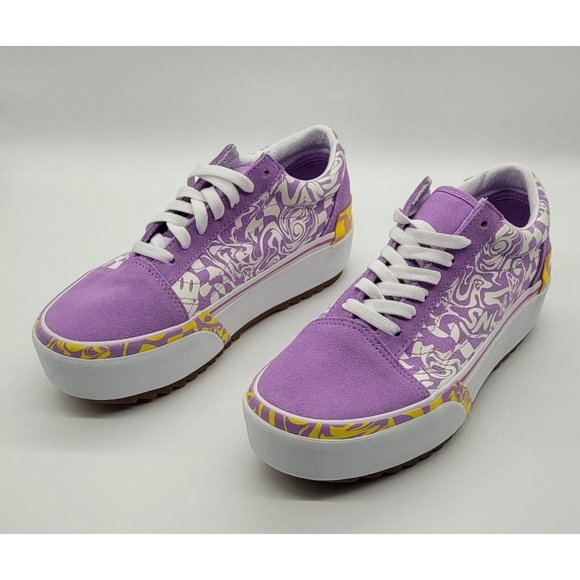 VANS Old Skool Stacked Sneakers 'Wavy Daze' - Picture 3 of 8